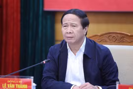 Phó Thủ tướng Lê Văn Thành phát biểu chỉ đạo tại buổi làm việc với lãnh đạo tỉnh Bắc Giang. (Ảnh: Danh Lam/TTXVN)