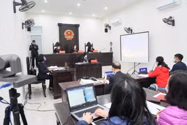 Quang cảnh phiên tòa. (Ảnh: Kim Anh/TTXVN)