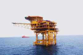 Giàn đầu giếng CTC-1- mỏ Cá Tầm. (Nguồn: Petrotimes)