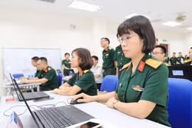 Các học viên tại lớp học. (Ảnh: Trọng Đức/TTXVN)