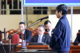 Bị cáo Nguyễn Thanh Hóa (nguyên Cục trưởng Cục cảnh sát điều tra tội phạm công nghệ cao C50). (Ảnh: Trung Kiên/TTXVN)