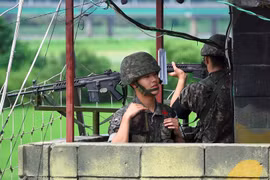Một trạm gác của phía Hàn Quốc. (Nguồn: Getty)