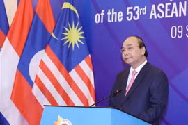 Thủ tướng Nguyễn Xuân Phúc, Chủ tịch ASEAN 2020 phát biểu. (Ảnh: Thống Nhất/TTXVN)