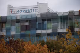 Tòa nhà trụ sở hãng dược phẩm Novartis tại thành phố Basel, Thụy Sĩ. (Nguồn: AFP/TTXVN)