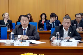 Thứ trưởng Bộ Tài Chính Nguyễn Đức Chi phát biểu tại buổi làm việc. (Ảnh: CTV/Vietnam+)