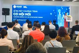 Chương trình 'Cơ hội mới' nằm trong khuôn khổ hoạt động 'Nguồn nhân lực cho Đổi mới sáng tạo Hệ sinh thái khởi nghiệp.' (Ảnh: Hạnh Nguyễn/Vietnam+)