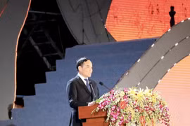 Phó Thủ tướng Chính phủ Trần Lưu Quang phát biểu chỉ đạo tại Lễ khai mạc Lễ hội Càphê Buôn Ma Thuột lần thứ 8 năm 2023, tối ngày 10/3. (Ảnh: TTXVN)