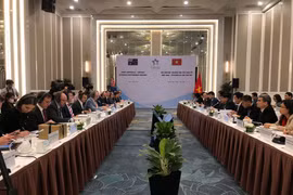 Hội nghị Bộ trưởng Đối tác kinh tế Việt Nam-Australia lần thứ ba, ngày 17/4. (Ảnh: Vietnam+)