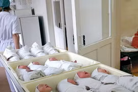 Những em bé sơ sinh tại một bệnh viện phụ sản. (Nguồn: Ria Novosti)