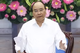 Thủ tướng Nguyễn Xuân Phúc phát biểu chỉ đạo. (Ảnh: Thống Nhất/TTXVN)