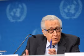 Đặc phái viên Liên hợp quốc và Liên đoàn Arập về vấn đề Syria, ông Lakhdar Brahimi. (Nguồn: THX/TTXVN)
