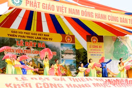 Đặt đá Thiền viện Yên Thành, khởi công tượng Đại Phật An Quốc