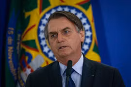 Tổng thống Brazil Jair Bolsonaro. (Nguồn: Bloomberg)