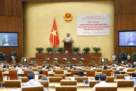 Phó Chủ tịch Thường trực Quốc hội Trần Thanh Mẫn điều hành phiên thảo luận về Dự án Luật Khám bệnh, chữa bệnh (sửa đổi). (Ảnh: Doãn Tấn/TTXVN)
