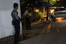Cảnh sát Myanmar. (Nguồn: THX/TTXVN)