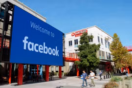 Trụ sở của Công ty Facebook Inc ở California, Mỹ. (Ảnh: AFP/TTXVN)