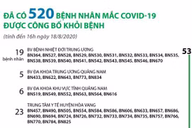 [Infographics] Đã có 520 bệnh nhân mắc COVID-19 được công bố khỏi bệnh