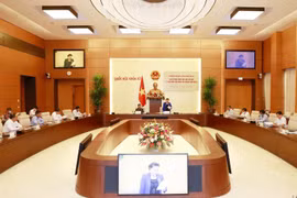 Chủ tịch Quốc hội Nguyễn Thị Kim Ngân chủ trì Phiên họp lần thứ hai Ban Chỉ đạo Quốc gia, Ban Tổ chức AIPA 41. (Ảnh: Trọng Đức/TTXVN)