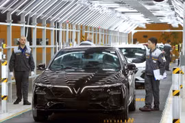 Xe VinFast của tập đoàn Vingroup, thương hiệu xe Việt đầu tiên tại Việt Nam. (Nguồn: TTXVN)