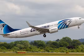 Chiếc máy bay đã mất tích khi đang bay từ Paris tới Cairo (Nguồn: BNO News)