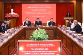 Quang cảnh tọa đàm. (Ảnh: Văn Điệp/TTXVN)