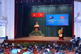 Lễ kỷ niệm 50 năm thiết lập quan hệ ngoại giao Việt Nam-Australia tại TP.HCM. (Ảnh: Xuân Khu/TTXVN)