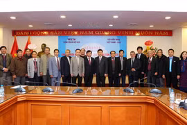 Lễ ra mắt Ban Chấp hành Chi hội hữu nghị Việt Nam-Lào TTXVN. (Ảnh: Thành Đạt/TTXVN)