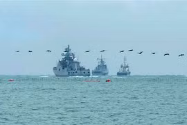 Tàu chiến Nga tham gia một cuộc tập trận hải quân. (Ảnh minh họa: AFP/TTXVN)