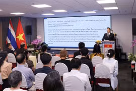 Quang cảnh buổi họp mặt. (Ảnh: Xuân Khu/TTXVN)