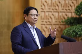 Thủ tướng Phạm Minh Chính kết luận Phiên họp Chính phủ thường kỳ tháng 11/2022. (Ảnh: Dương Giang/TTXVN)