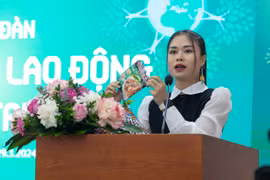 Chị Vũ Thị Thảo - Giáo viên Trường Trung học Vinschool. (Ảnh: Thanh Thảo/Vietnam+)