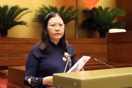 Chủ nhiệm Ủy ban Tư pháp của Quốc hội Lê Thị Nga. (Ảnh: An Đăng/TTXVN)