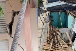 Động đất gây thiệt hại cơ sở hạ tầng ở vài đô thị. (Nguồn: bnonews)