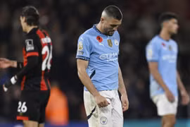Man City thất bại trước Bournemouth. (Nguồn: Getty Images)