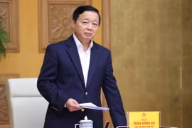 Phó Thủ tướng Trần Hồng Hà phát biểu chỉ đạo. (Ảnh: Văn Điệp/TTXVN)