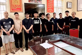 Các đối tượng liên quan vụ án. (Ảnh TTXVN phát)