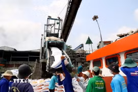 Gạo Việt được xuất khẩu đi các nước. (Ảnh: TTXVN)