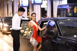 Miss Global 2017 đã đến Hà Nội. (Ảnh: Quân Tống)