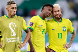 [Photo] Nước mắt lăn dài trên má Neymar, Brazil chia tay World Cup