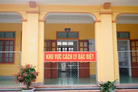 Một khu vực cách ly đặc biệt. (Ảnh: Bích Huệ/TTXVN)