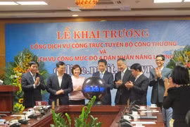 Bộ Công Thương khai trương cổng dịch vụ công trực tuyến. (Ảnh: Đức Duy/Vietnam+)