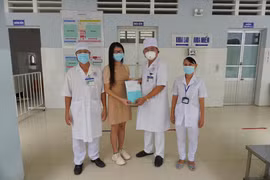 Bệnh viện Đa khoa Bạc Liêu công bố 1 bệnh nhân mắc COVID-19 khỏi bệnh. (Ảnh: PV/Vietnam+)