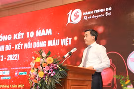 Thứ trưởng Bộ Y tế Trần Văn Thuấn phát biểu tại hội nghị. (Ảnh: PV/Vietnam+)