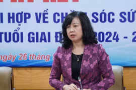 Bộ trưởng Bộ Y tế Đào Hồng Lan phát biểu tại buổi lễ ký kết. (Ảnh: PV/Vietnam+)