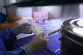 Ngân hàng sữa mẹ tại Bệnh viện Sản Nhi Quảng Ninh đã đi vào hoạt động. (Ảnh: Minh Quyết/Vietnam+)