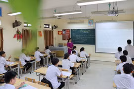Học sinh tập trung ôn trước các kỳ thi. (Ảnh: TTXVN/Vietnam+)