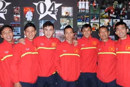 Tuyển Futsal Việt Nam đã có mặt ở Rosario từ hôm qua. (Ảnh: VFF)