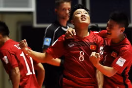Futsal Việt Nam chiến thắng với điểm nhấn là sự hiệu quả của hàng tấn công. (Ảnh: Getty)