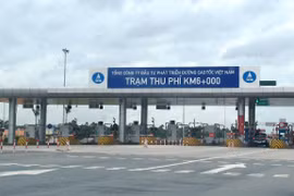 Trạm thu phí Km6 cao tốc Nội Bài-Lào Cai. (Ảnh: Việt Hùng/Vietnam+)