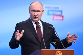 Tổng thống Nga Vladimir Putin. (Ảnh: AFP/TTXVN)